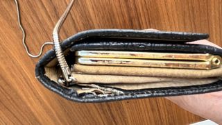 Cartera Pierre Cardin Negra Piel tipo Cocodrilo