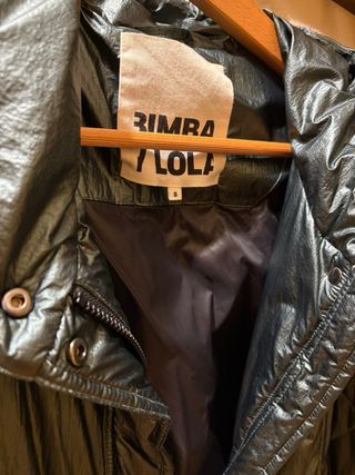 Abrigo Bimba y Lola verde/metalizado