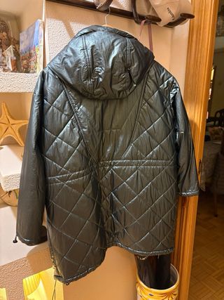 Abrigo Bimba y Lola verde/metalizado