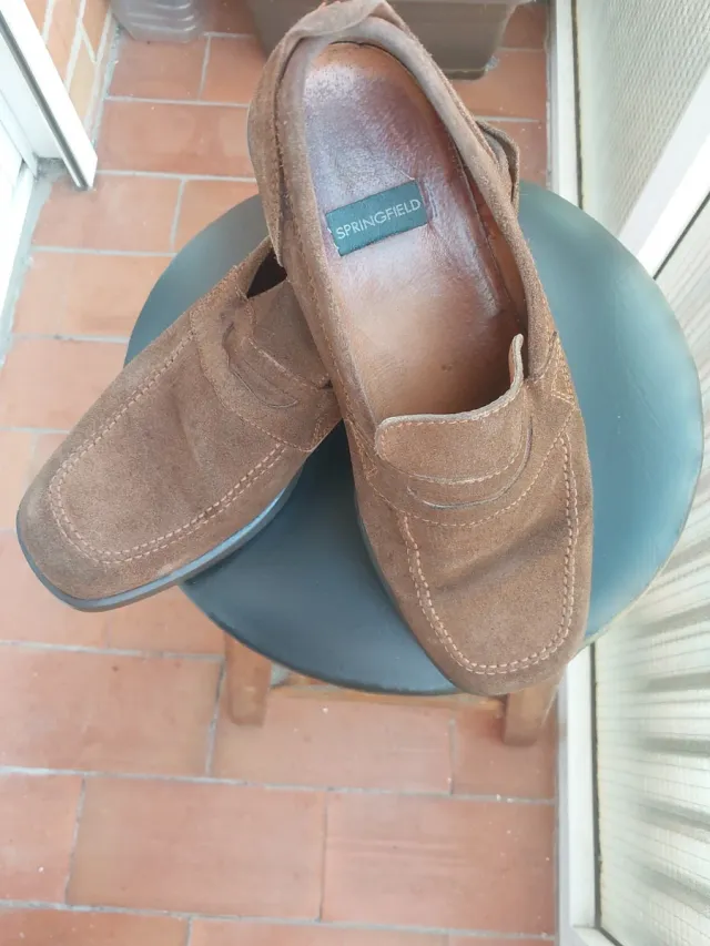 Mocasines de gamuza Springfield marrones