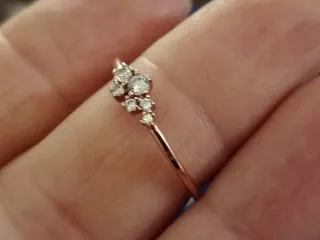 Anello Swarovski placcato oro