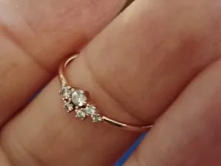 Anello Swarovski placcato oro