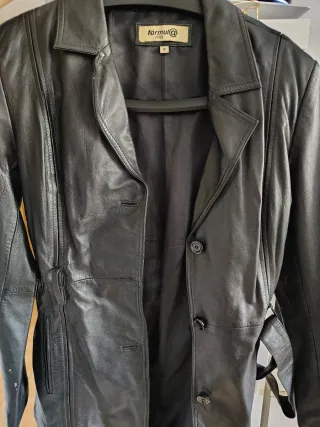 Gabardina de cuero Formula Joven Talla M