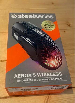 Ratón Steelseries Aerox 5 Wireless Negro