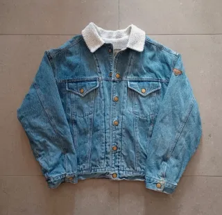 Cazadora vaquera Privata sherpa vintage años 90