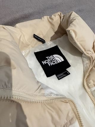 Chaleco The North Face Beige y Blanco