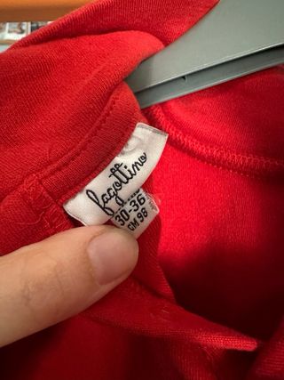 Maglia Fagottino rossa collo alto 30/36 mesi