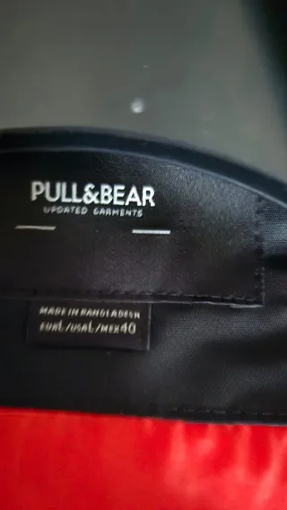 Chaqueta Bomber Pull&Bear Negra Hombre