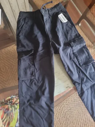 Pantalones Cargo Hombre azul marino