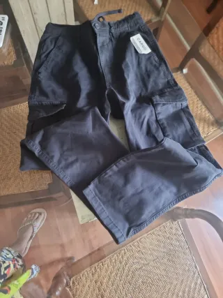 Pantalones Cargo Hombre azul marino