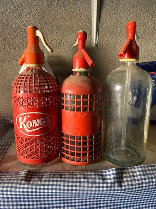 3 sifones de soda vintage