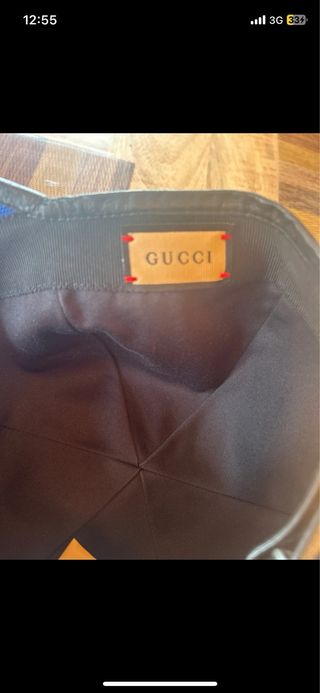 Gorra Gucci Azul y Dorada
