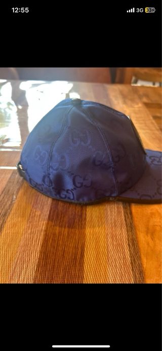 Gorra Gucci Azul y Dorada
