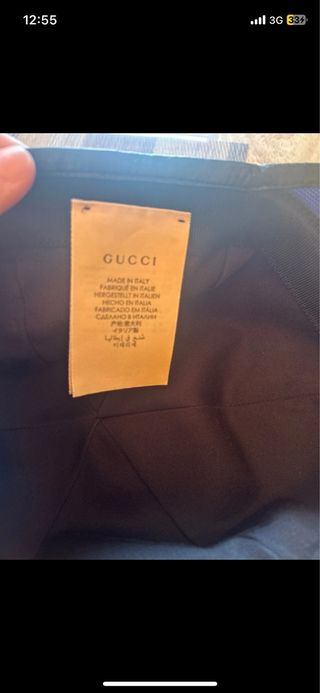Gorra Gucci Azul y Dorada
