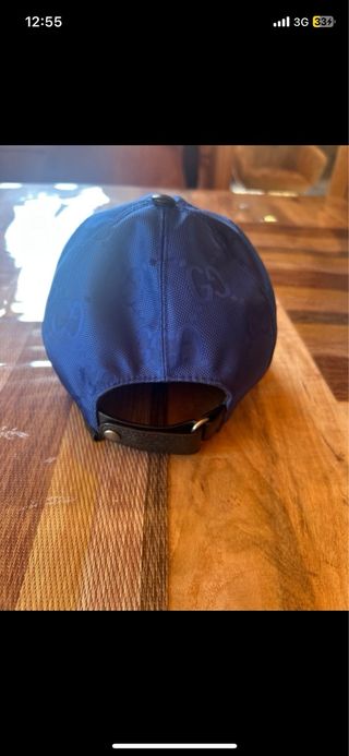 Gorra Gucci Azul y Dorada
