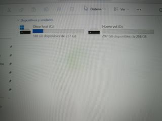 Ordenador portatil Hp i3 8th con disco SSD+HDD
