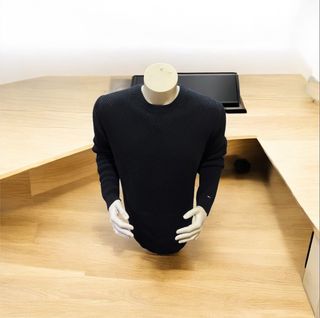 Jersey Knit Waffle Tommy Hilfiger Negro Bordado