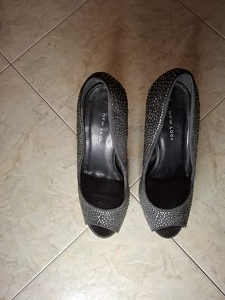 Scarpe con tacco e strass 38