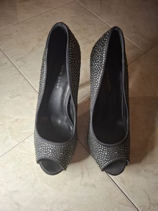 Scarpe con tacco e strass 38