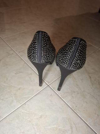 Scarpe con tacco e strass 38