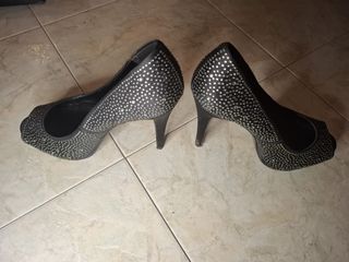 Scarpe con tacco e strass 38