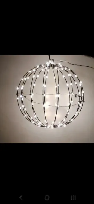 Palla Luminosa LED Sfera 30cm Bianco Caldo