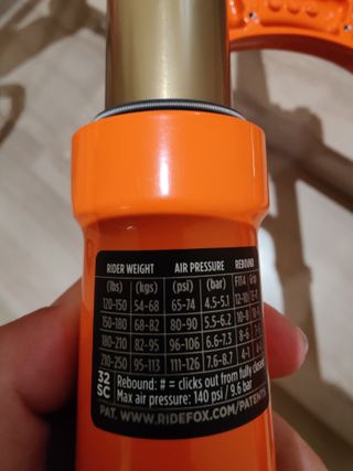 Horquilla Fox 32 SC 100MM Factory Kashima Nueva