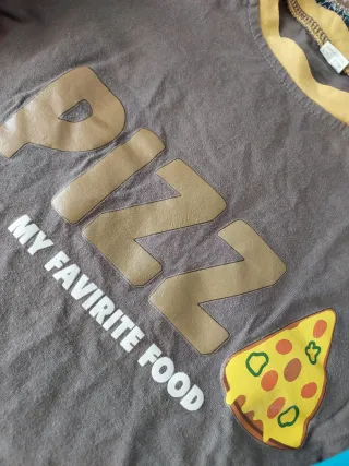 Camiseta infantil manga larga PIZZA