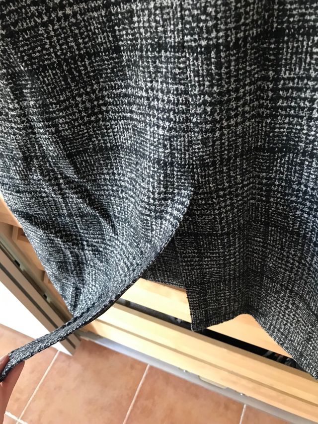 Abrigo cuadros hombre