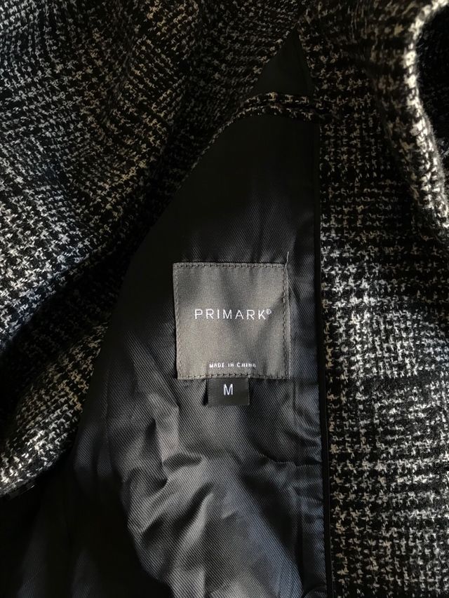 Abrigo cuadros hombre