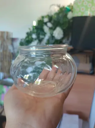 Botes de cristal para decoración