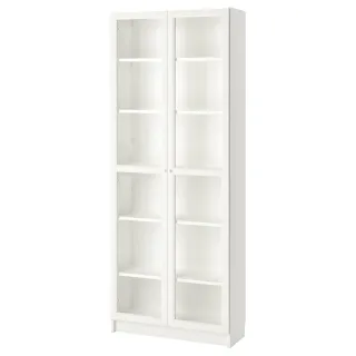 Librería Billy Blanca Puertas Cristal. 2 Disponibl
