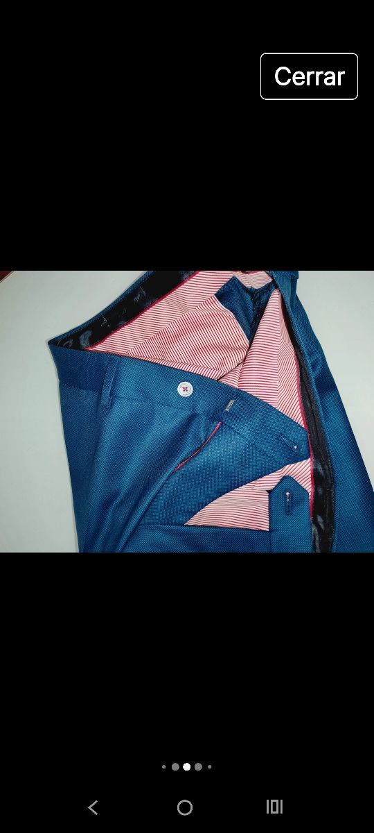 Traje azul de vestir