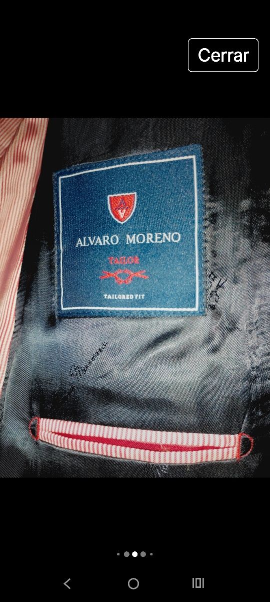 Traje azul de vestir