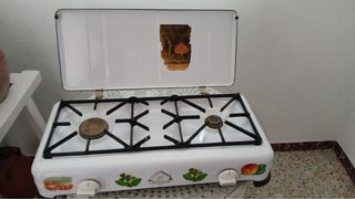 Cocina Portátil Gas 2 Fuegos