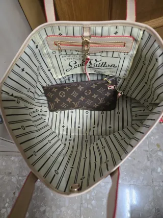 Bolso Neverfull Cuero Marrón
