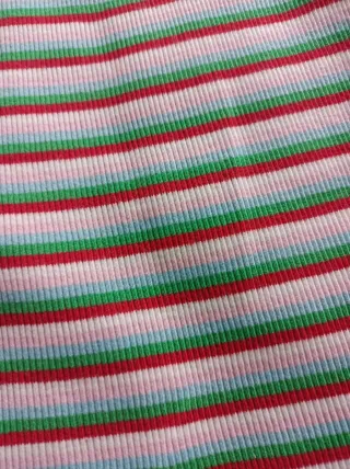 Camiseta Levi's Rayas Verdes y Rojas Talla S