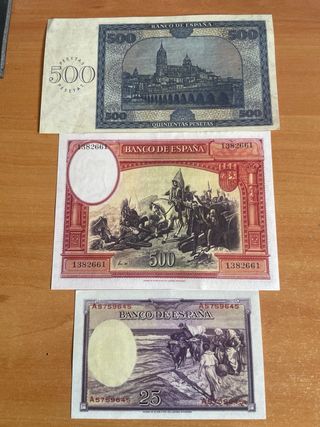 Billetes Pesetas España (Reproducción)