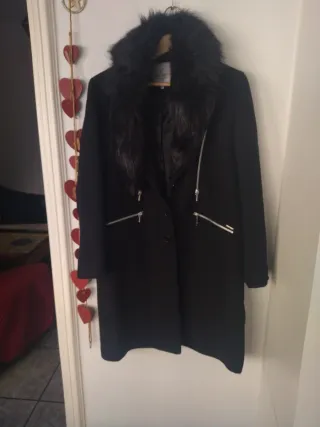 Abrigo Roberto Torretta Negro Talla 44