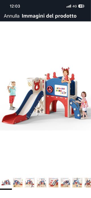 Struttura parco giochi interna per bambini