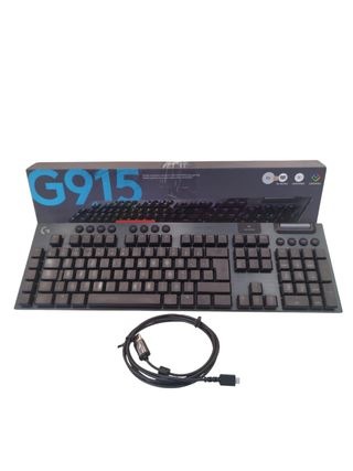 TECLADO LOGITECH G915 GAMING INALAMBRICO BLUETOOTH + CABLE+ CAJA