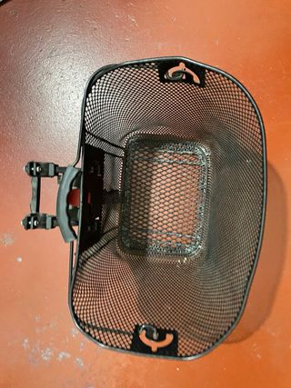Cesta Delantera Bicicleta Negra