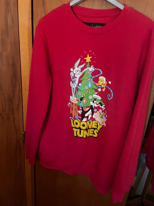 Sudadera Looney Tunes Navidad Talla S Hombre