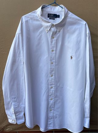 Camisa Polo Ralph Lauren Blanca Talla XXXL