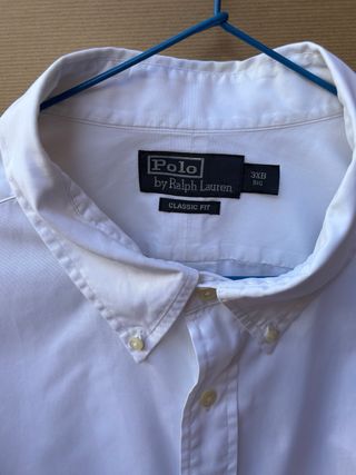 Camisa Polo Ralph Lauren Blanca Talla XXXL