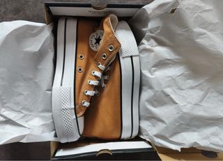 Converse plataforma marrones