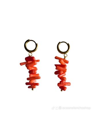 Pendientes Corales, pendientes Acero Inoxidable