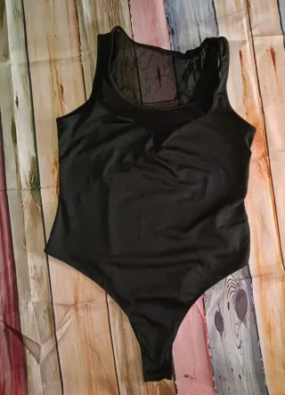 Body negro sin mangas Talla M