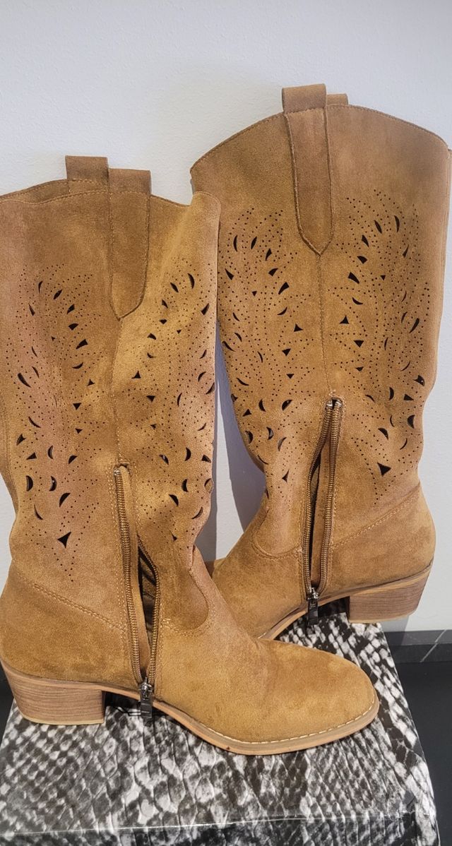 Botas altas estilo boho