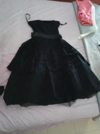 Vestido negro mujer